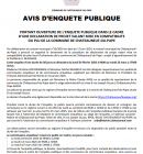 AVIS D'ENQUETE PUBLIQUE